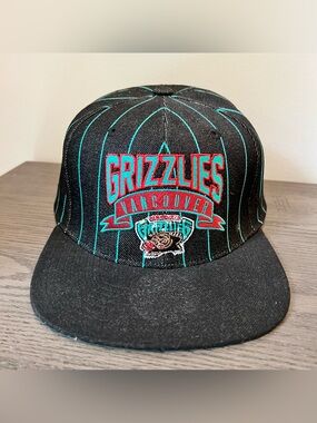Vancouver Grizzlies - Mitchell & Ness Pin Stripe SnapBack Hat